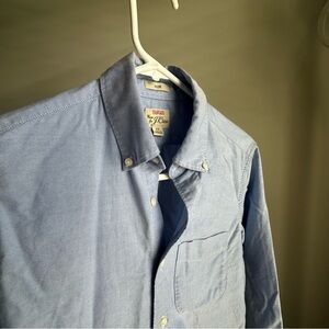 Men's Slim Blue All Cotton Oxford Button-Down Shirt J. Crew